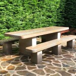 MESA CON BANCOS- Moncayo